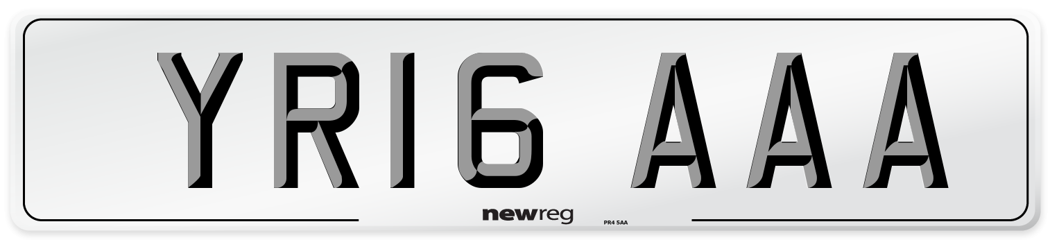 YR16 AAA Number Plate from New Reg